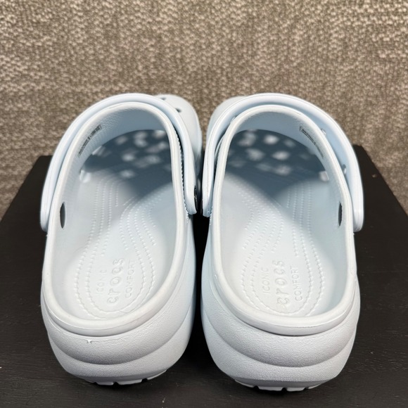 Crocs Classic Crush Clog Women Size 8 Blue Platform Sandals 207521-4SS - Picture 4 of 8